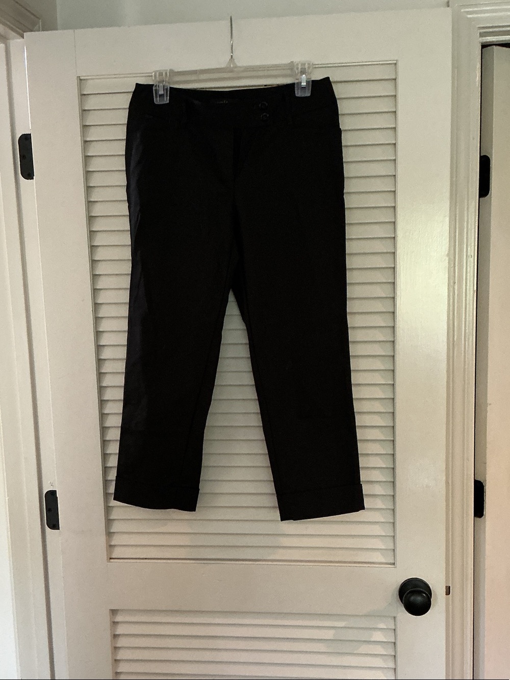 White House Black Market Black Cropped Dress Pants